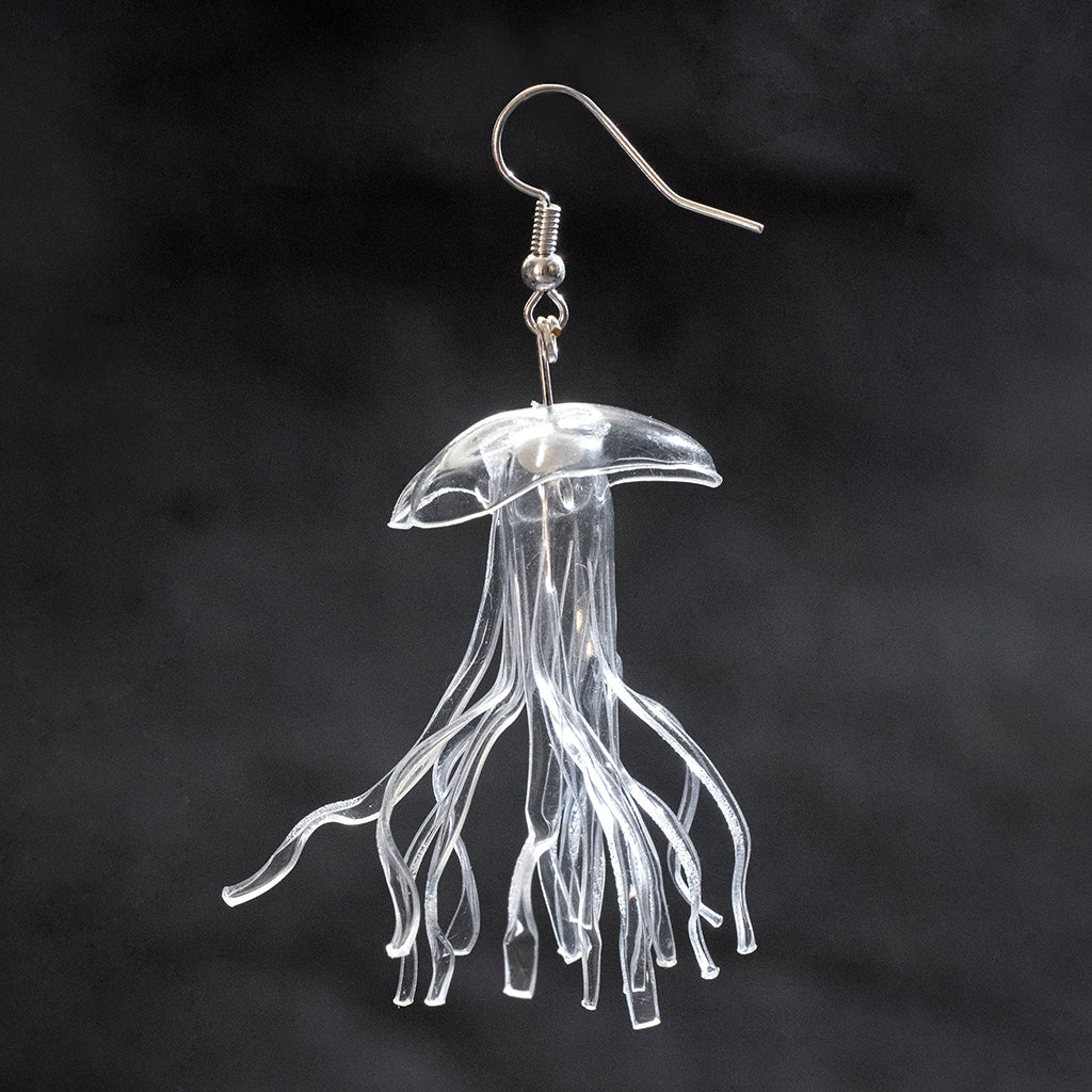 Jellyfish Drop Earrings - Bleu