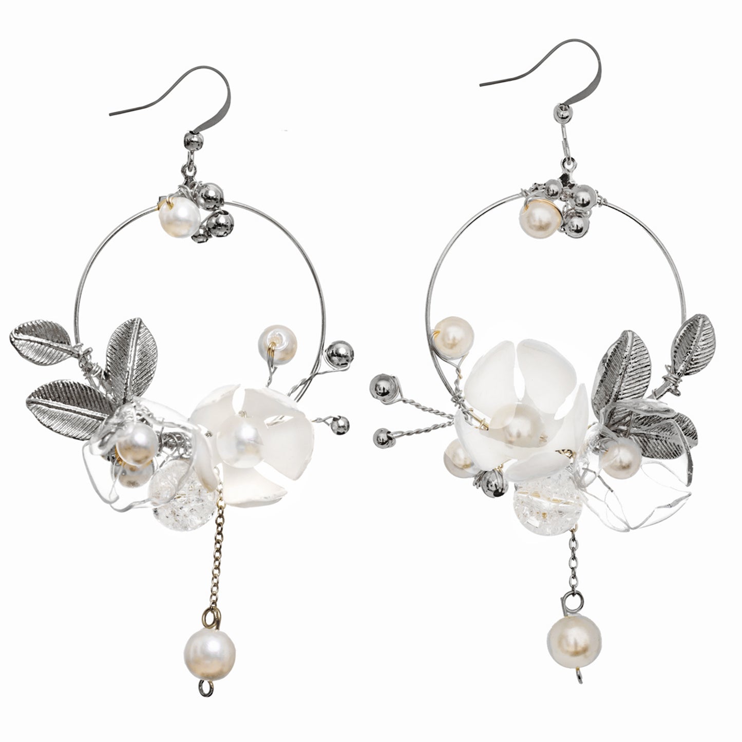 Art Nouveau Earrings - Blanc