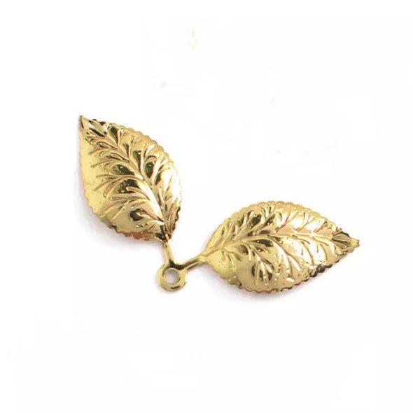 DIY supply - floral moon leaf (gold/silver) DIY kit Upcycle with Jing