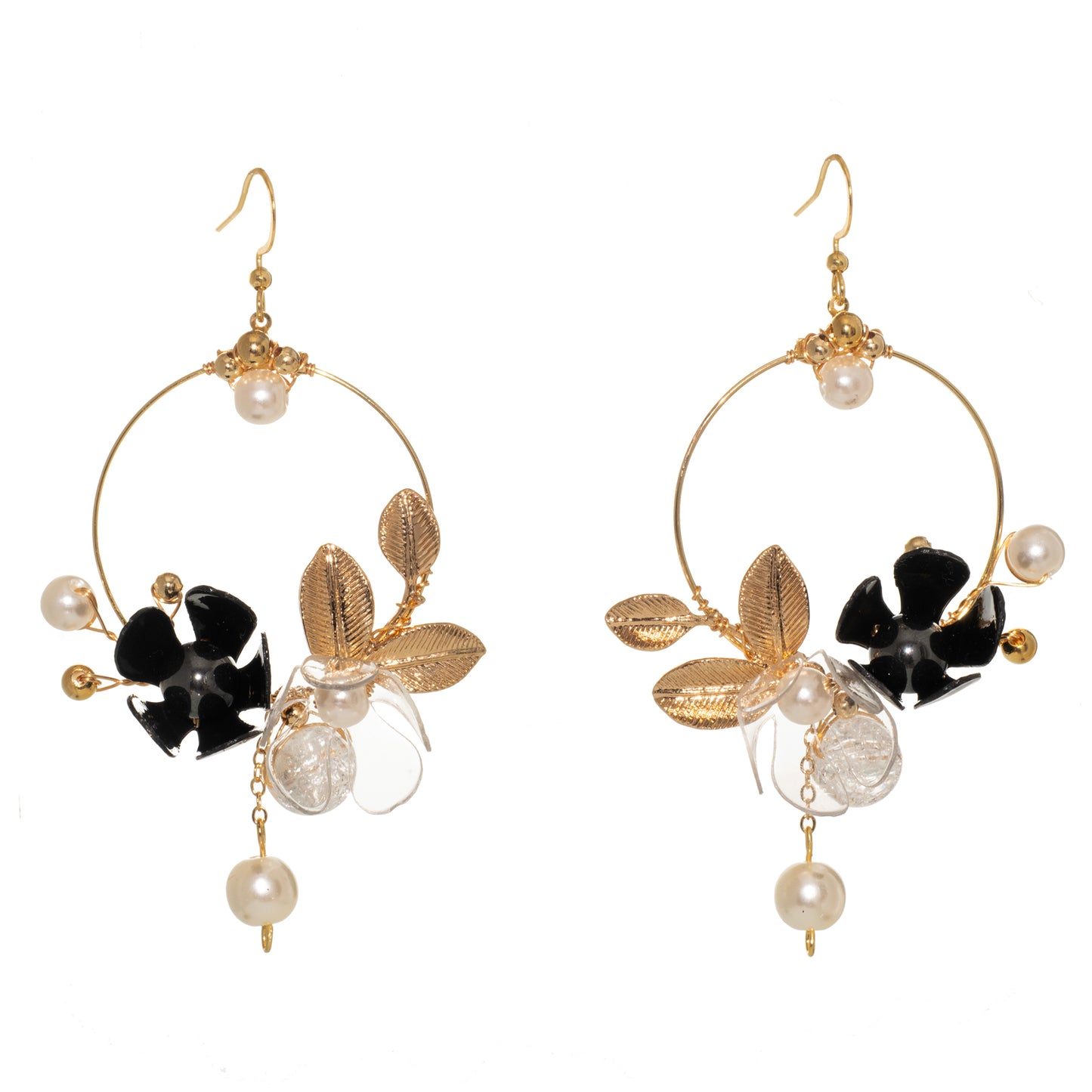 Art Nouveau Earrings - Blanc