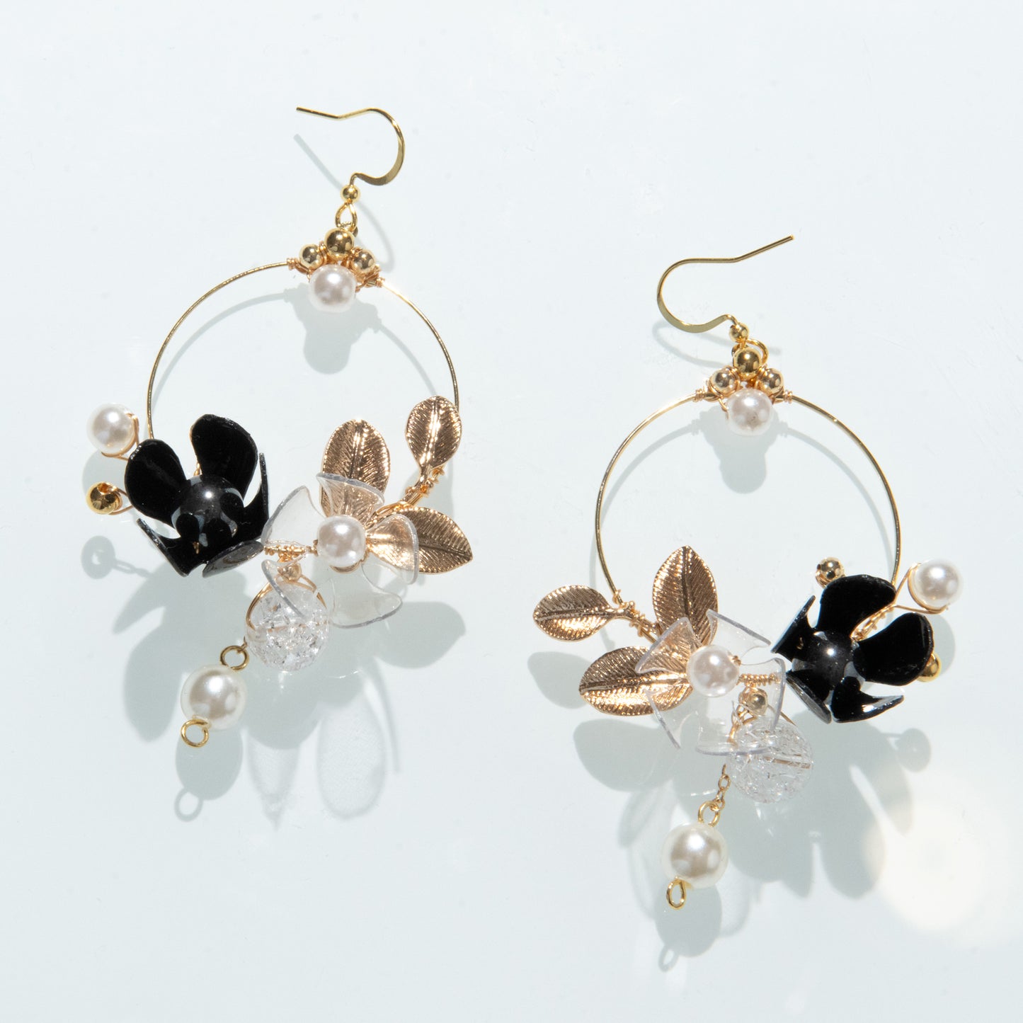 Art Nouveau Earrings - Noir