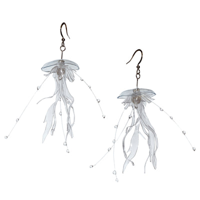 Meduusa Earrings - Blanc