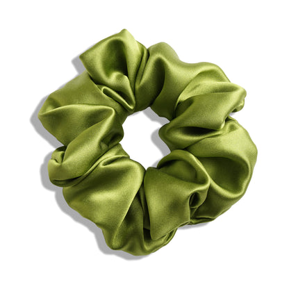 Mulberry Silk Scrunchie - Green