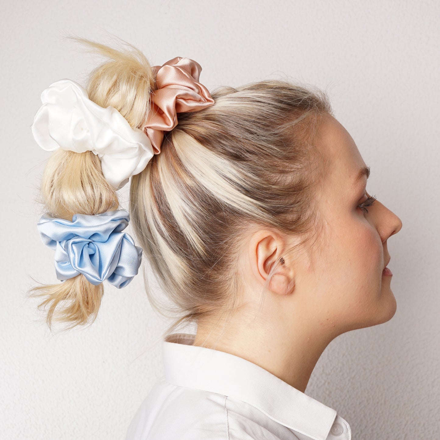 Mulberry Silk Scrunchie - Pink