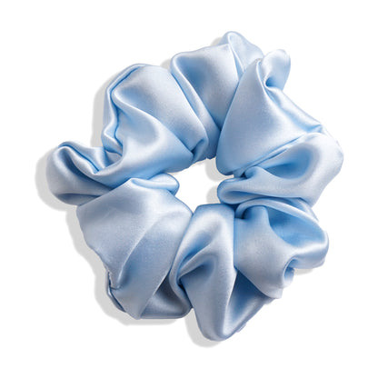 Mulberry Silk Scrunchie - Light Blue