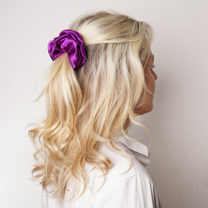 Mulberry Silk Scrunchie - Purple