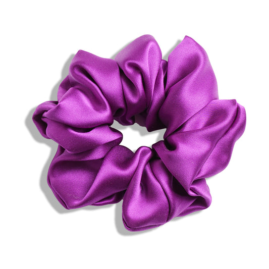 Mulberry Silk Scrunchie - Purple