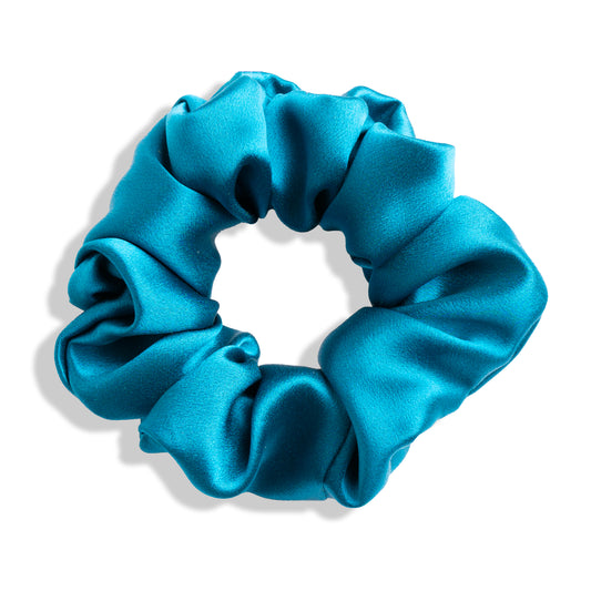 Mulberry Silk Scrunchie - Blue