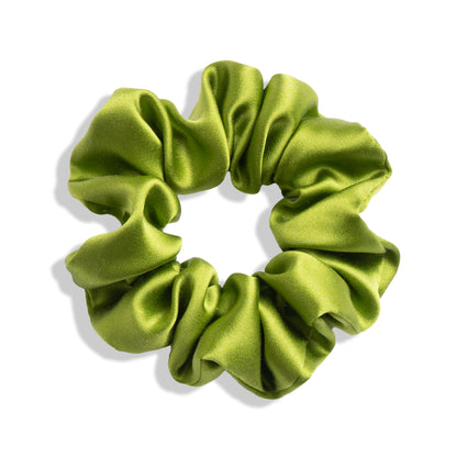 Mulberry Silk Scrunchie - Green