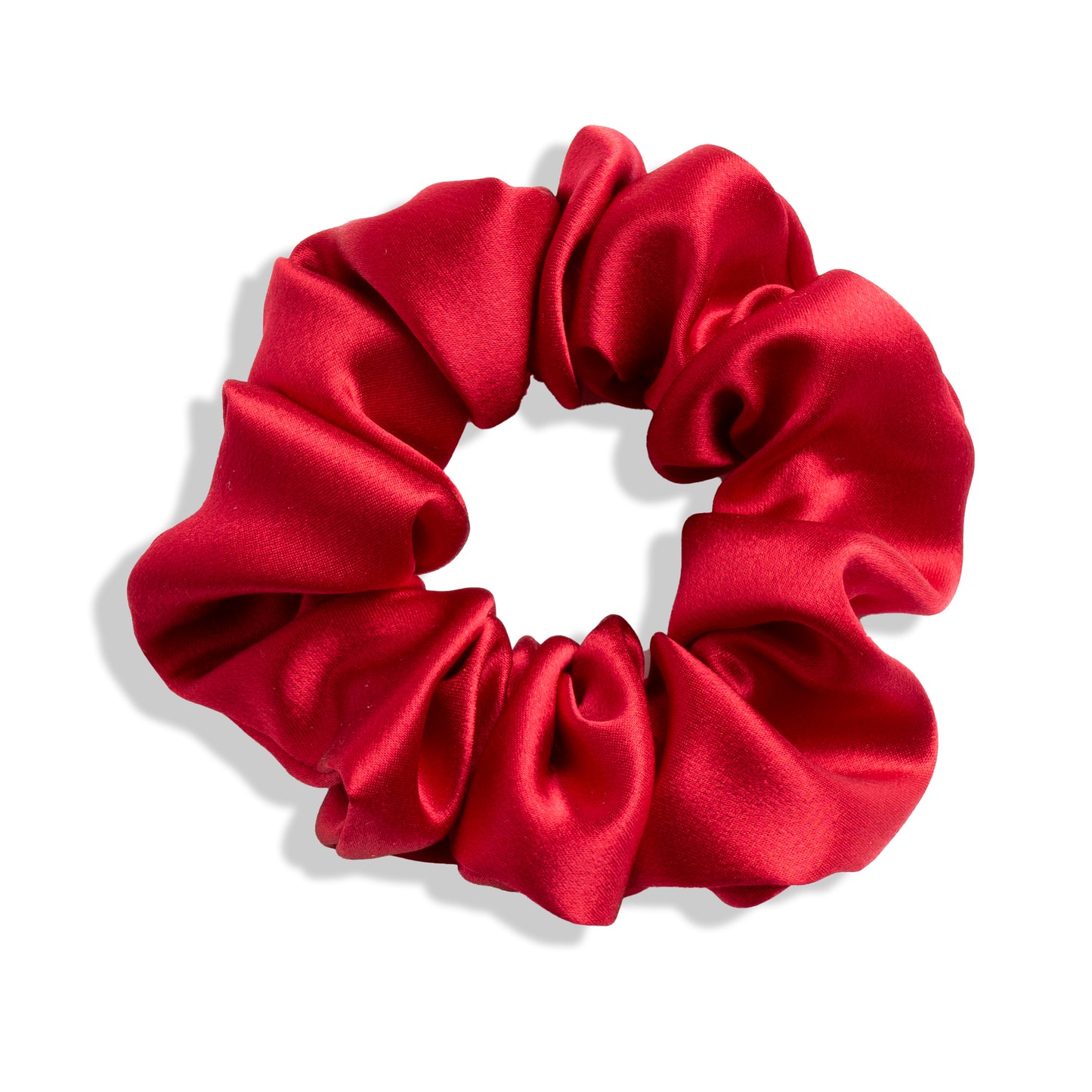 Mulberry Silk Scrunchie - Red