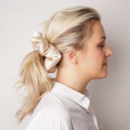 Oversized Pillow Scrunchie - Beige