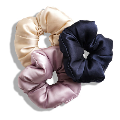 Oversized Pillow Scrunchie - Dark Blue