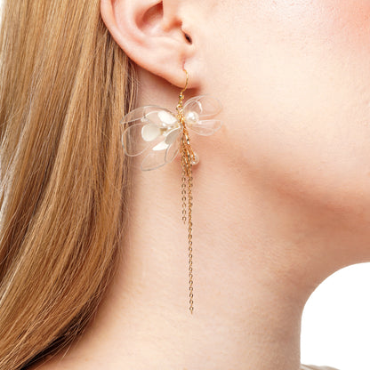 Triple Jasmine drop earrings korvakorut