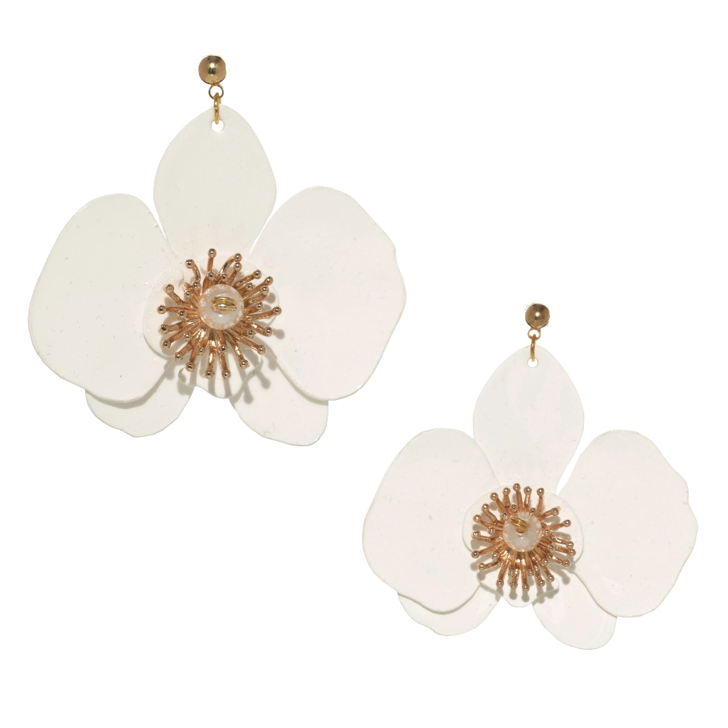 Butterfly Orchid Stud Earrings - Stardust