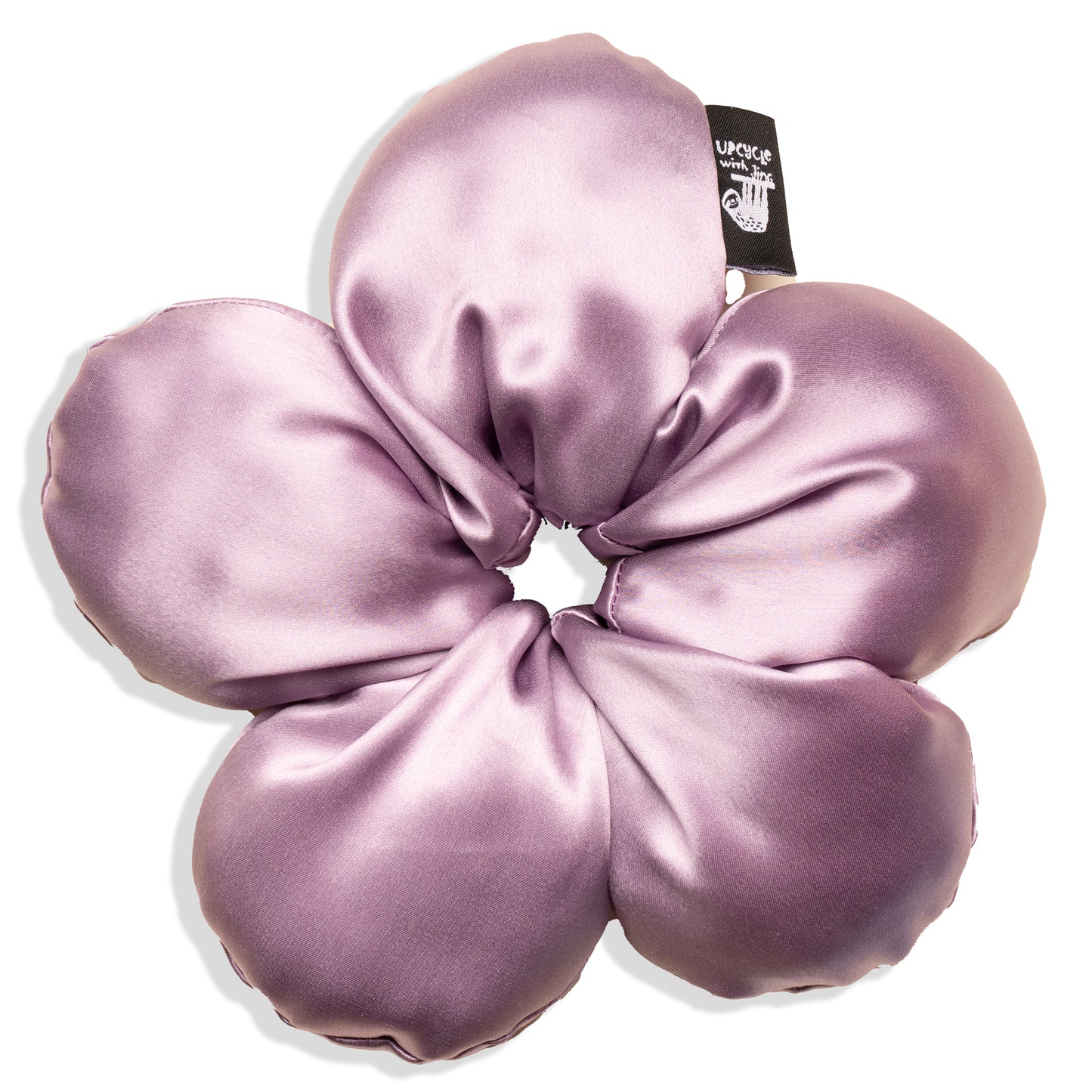 Mulberry Silk Flower Scrunchie - Bleu