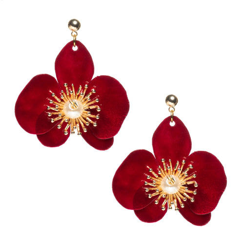 Butterfly Orchid Stud Earrings S - Rouge