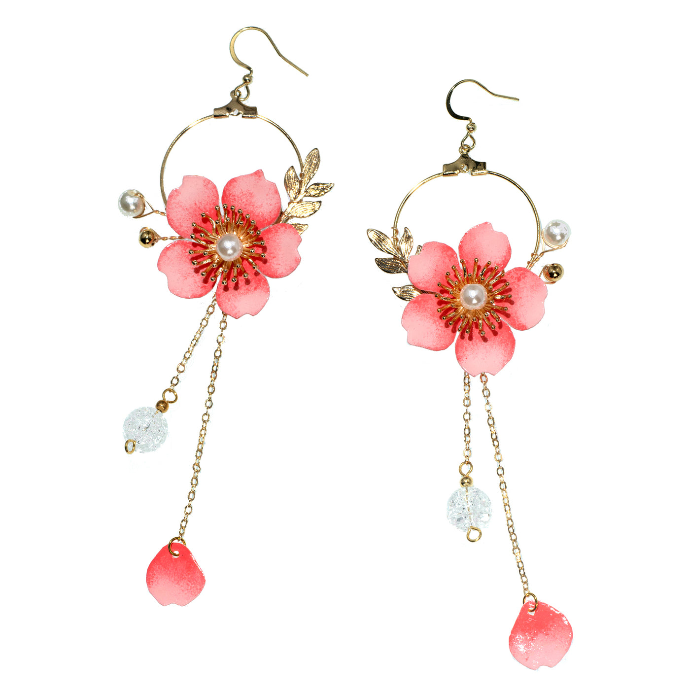 Sakura Moon Earrings