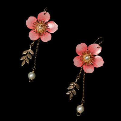 Cherry blossom sakura spring drop earrings