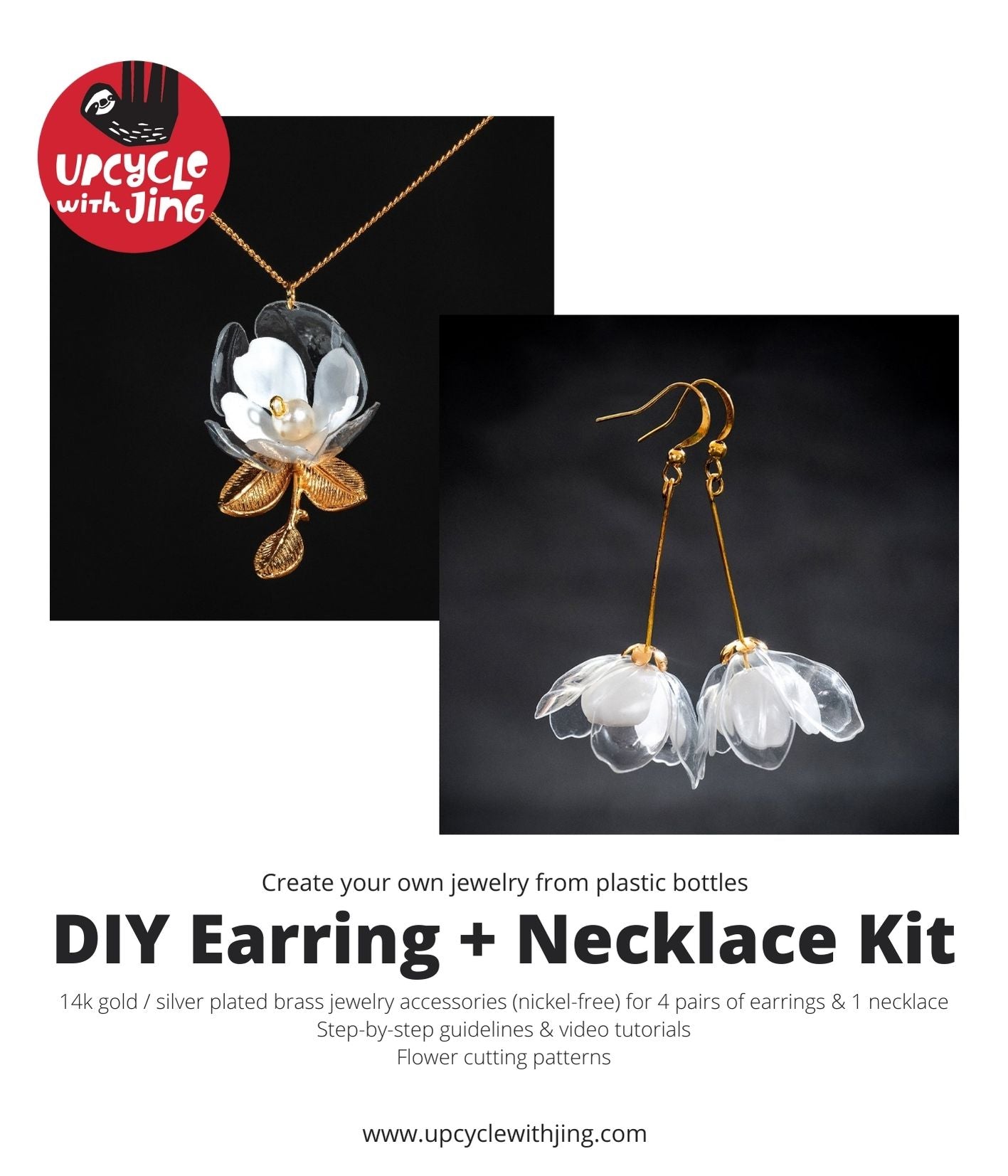 DIY Jewelry Kit | Upcycle with Jing Jewelry DIY kit Upcycle with Jing 