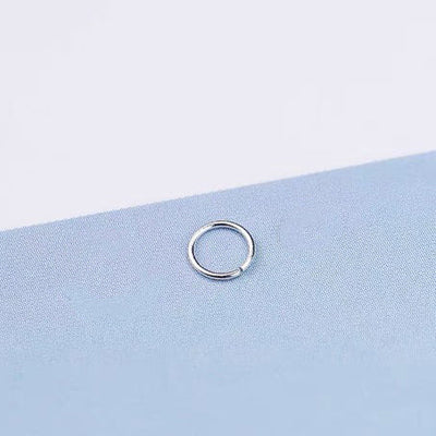 DIY supply - 4mm tiny open metal rings (10 pieces, gold/silver) DIY kit Upcycle with Jing Silver plated 