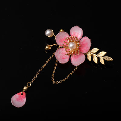 Cherry blossom sakura petal brooch pin