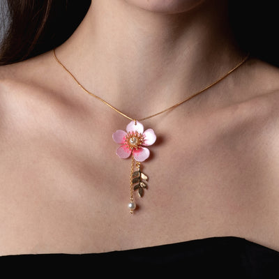 Sakura Spring Drop Necklace
