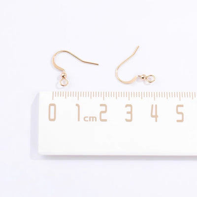 DIY supply - ear hooks (1 pair) Jewelry Making Kits Upcycle with Jing 14k gold plated 