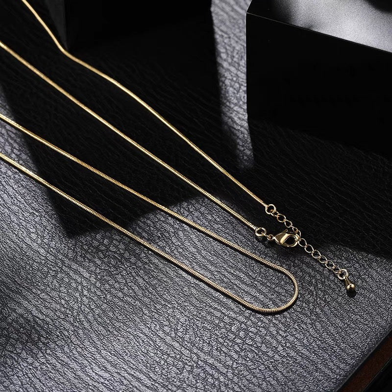 DIY supply - 45 cm necklace (14k gold plated) DIY kit Upcycle with Jing 