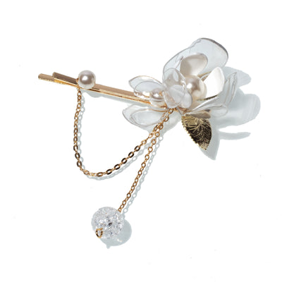 Jasmine Flower Crystal Hair Pin