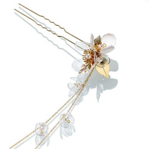 floral kanzashi hair pin