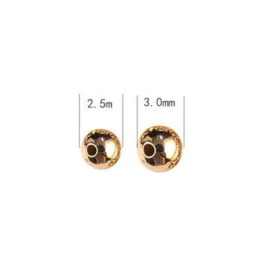 DIY supply - 2.5mm/3mm bead (gold/silver) DIY kit Upcycle with Jing 2.5mm 14k gold beads 