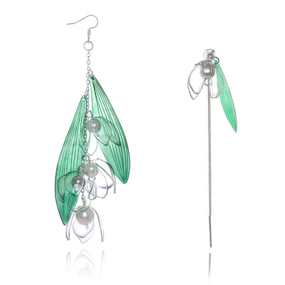 Lily of the Valley Mismatched Earrings Upcycle with Jing 